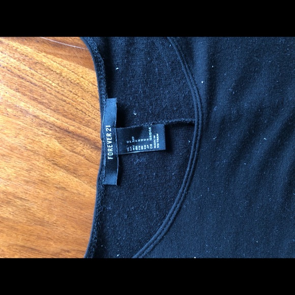 Black Flowy T-shirt Dress - Picture 2 of 2